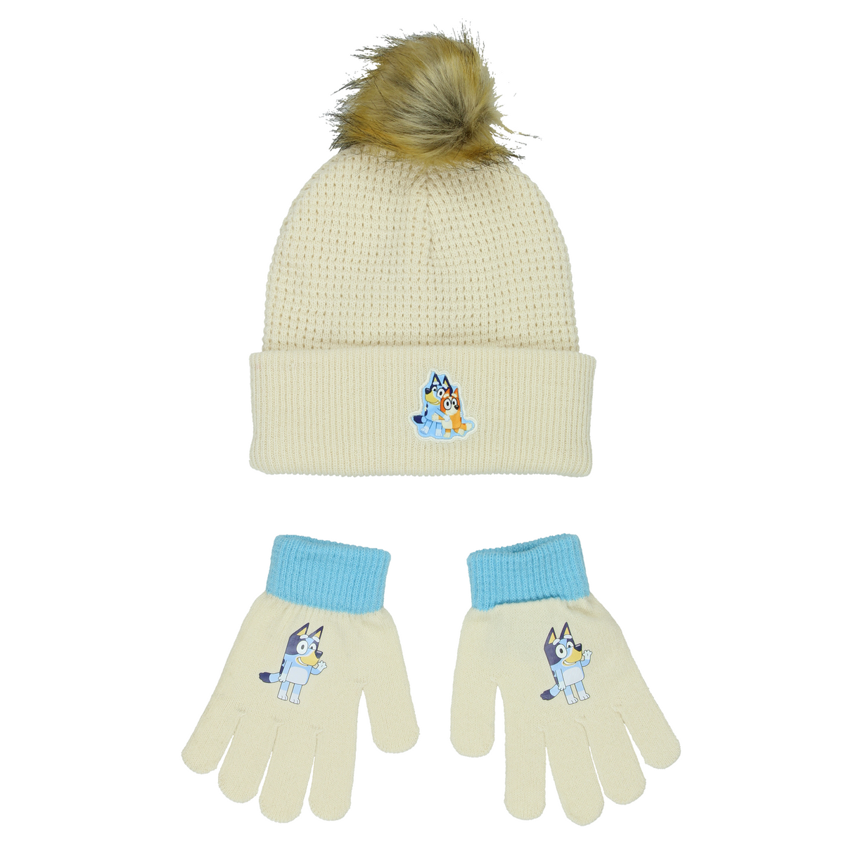 Bluey and Bingo Big Kids Knit Hat and Gloves Set – Yankee Toybox