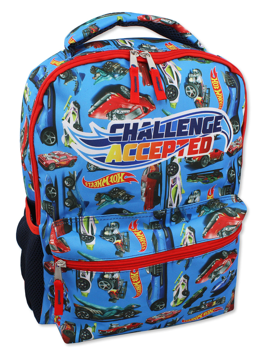 hot wheels mini backpack Hot Wheels Race Car 16 Inch School Backpack – Yankee Toybox