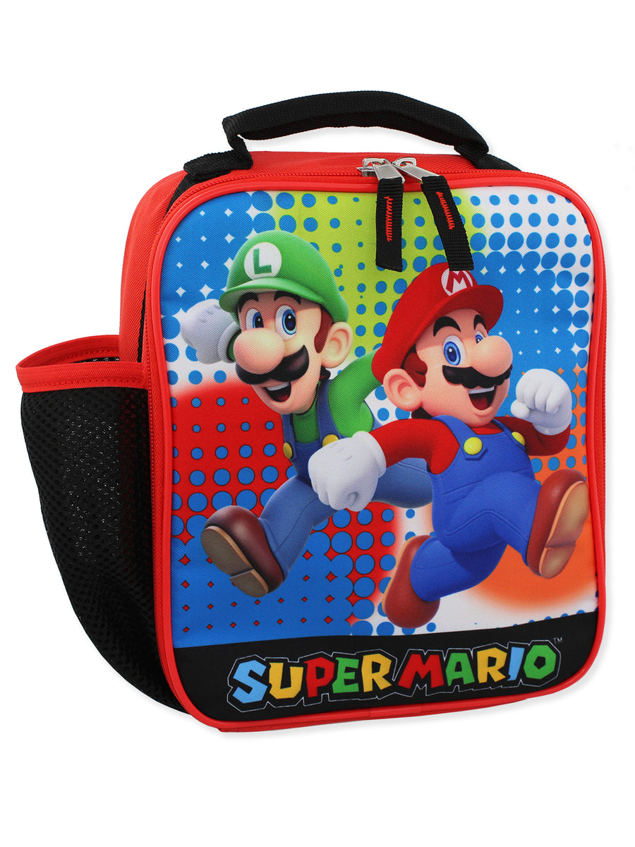 Super Mario Bros Luigi Insulated Lunch Bag School Lunchbox Nintendo Never  Used 693186523755