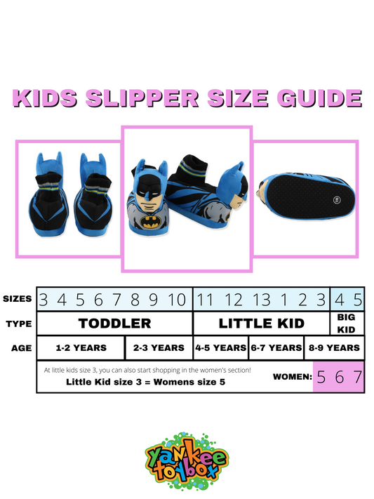 Batman Plush 3D Sock Top Slippers