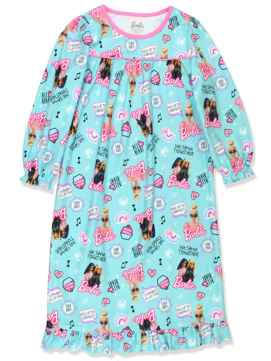 Barbie Girls Flannel Granny Gown Nightgown – Yankee Toybox