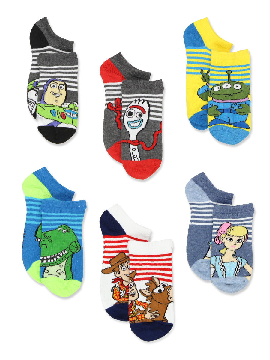 Disney Princess Girls 6 pack Quarter Style Socks Set (Medium (6-8),  Princess Stripes Quarter) 