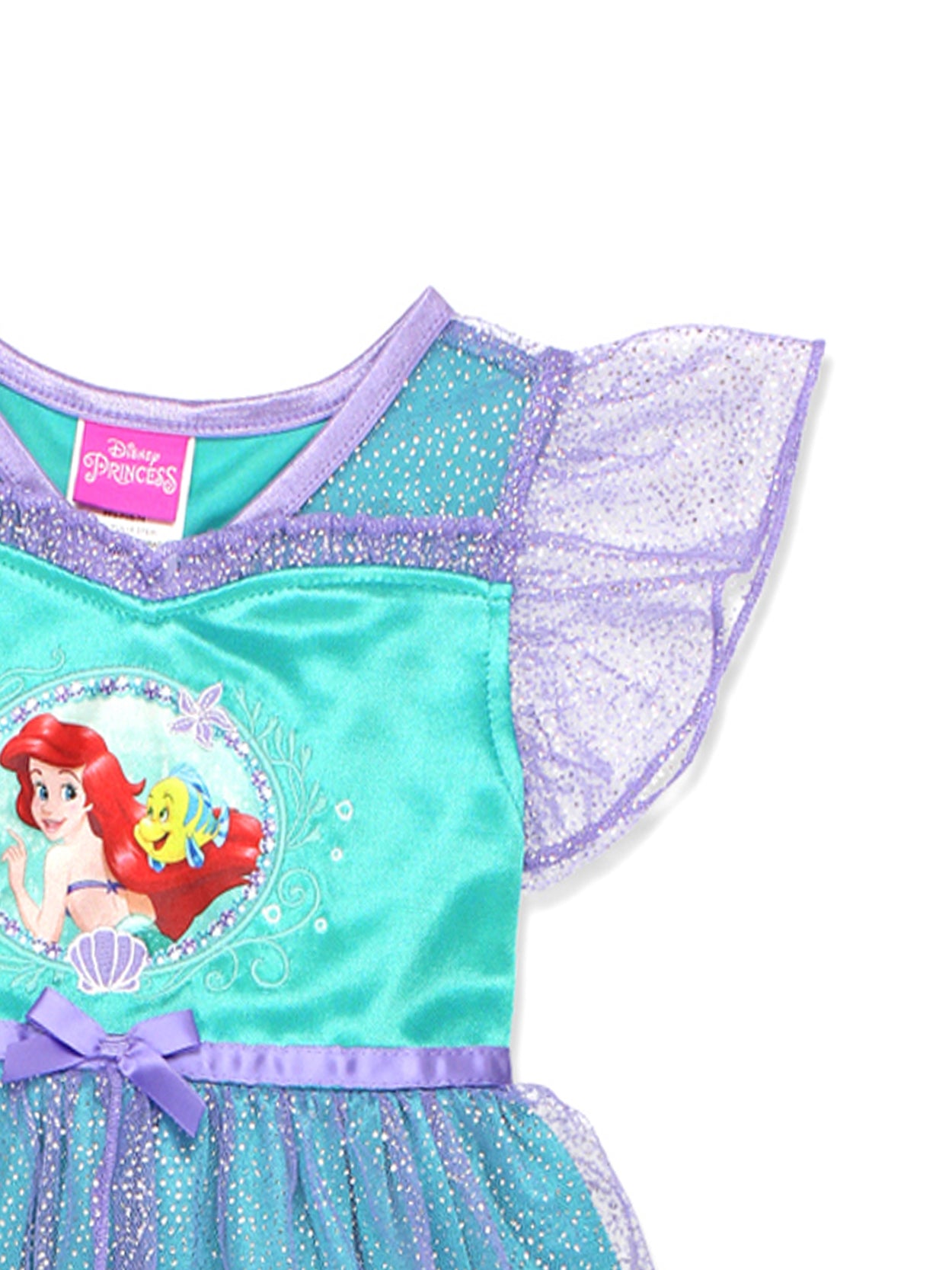 The Little Mermaid Ariel Girls Fantasy Gown Nightgown Pajamas 3T, Teal The Little Mermaid Ariel Girls Fantasy Gown Nightgown Pajamas 3T, Teal