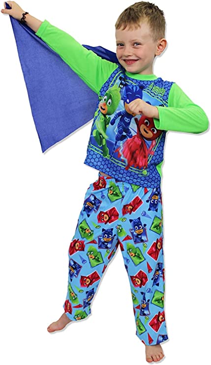 PJ Masks Long Sleeve Pajamas with Cape