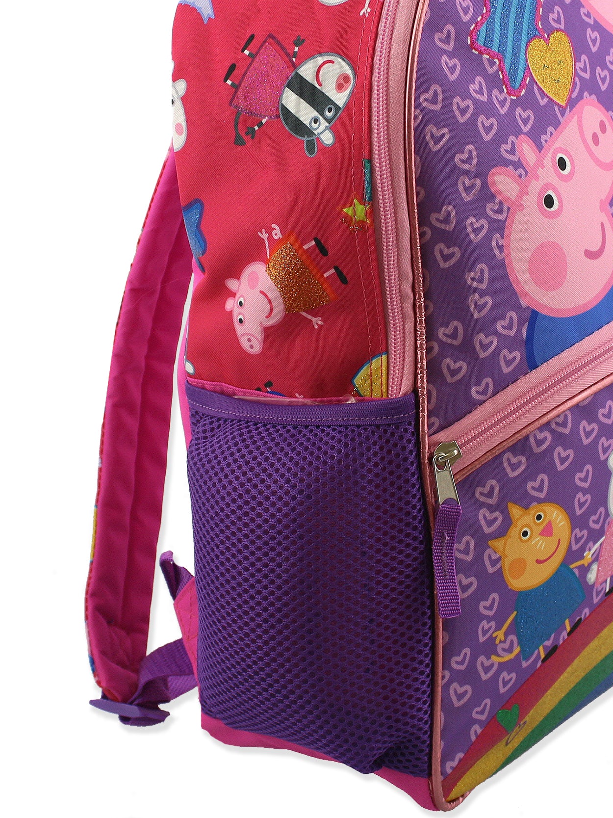 Stylbase Kids Trends Pippa Pig Polyester 14 Inches 3D Character Embossed  School Bag Small 30 L Backpack Pink / Blue - Price in India | Flipkart.com
