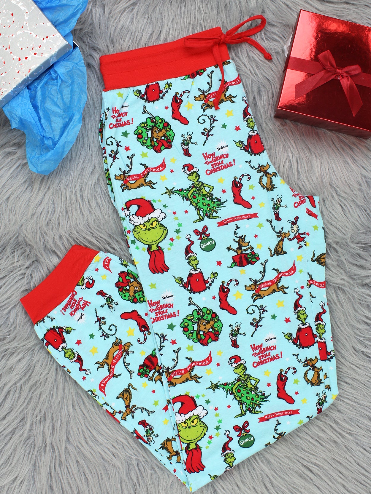 Dr. Seuss The Grinch Characters Holiday Jogger Lounge Pajama Pants – Yankee  Toybox