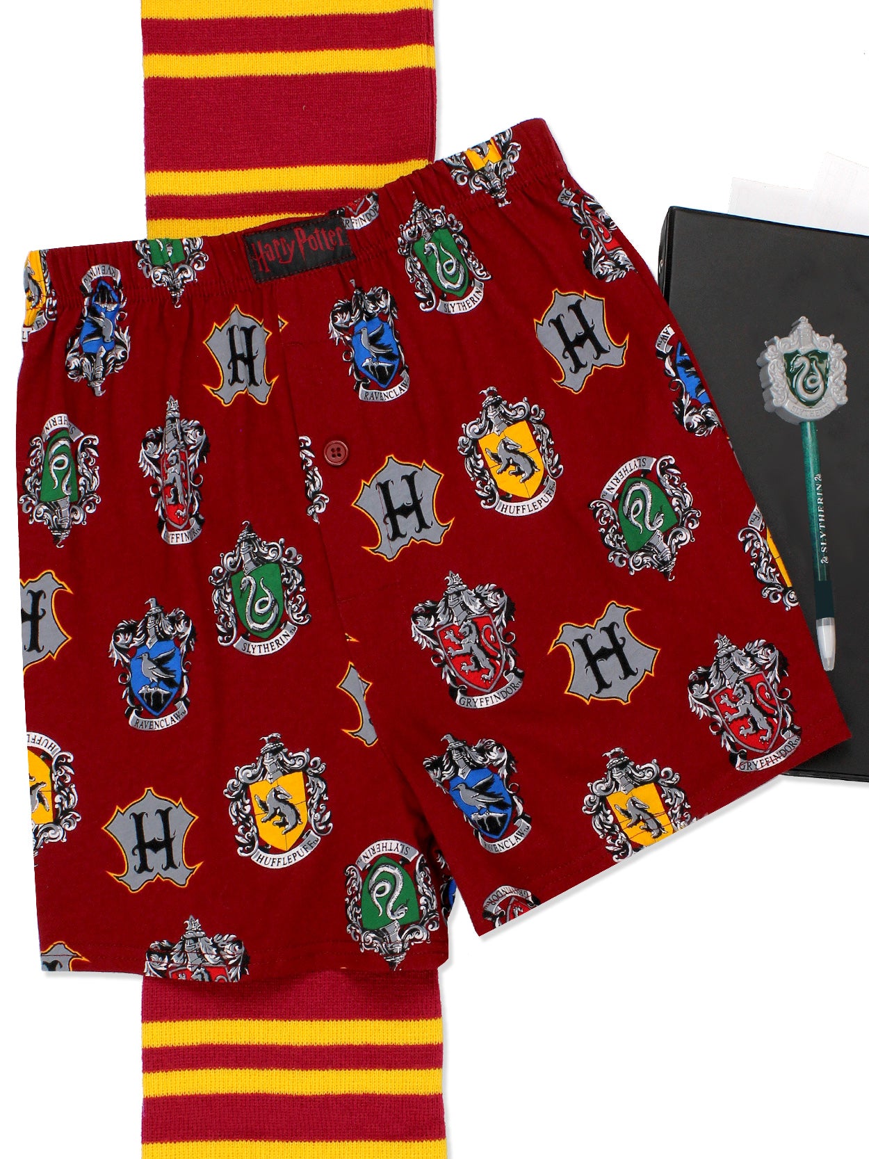 Harry Potter Men's & Big Men's Hogwarts Graphic Fleece Jogger Shorts, Sizes  S-3XL, Mens Harry Potter Shorts
