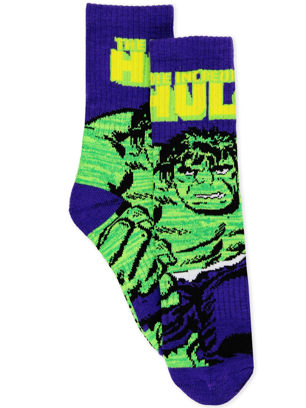 Hulk Sock Rip Marvel Avengers Black Panther Hulk Thor Crew Socks 3-Pack – Yankee Toybox