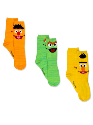 Sesame Street Crew Socks Set 3-Pack