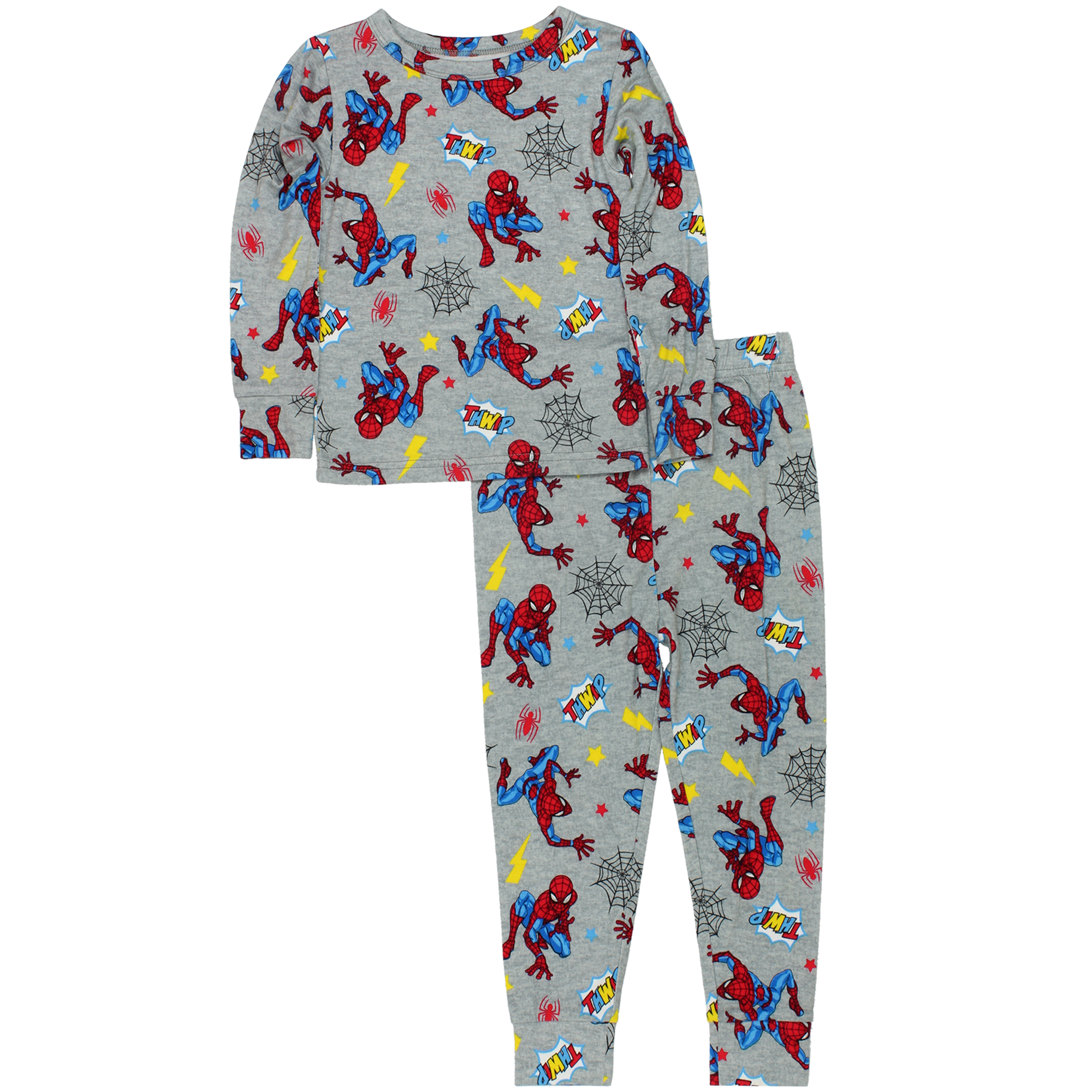 Marvel Spider-Man Toddler Boys Long Sleeve Viscose Pajama Set