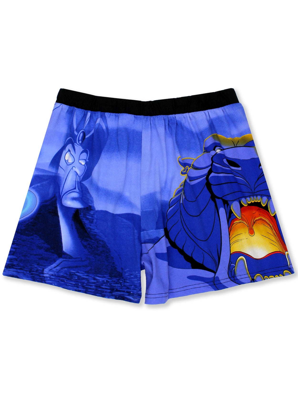 CrazyBoxer Men's Aladdin Genie Boxer Briefs Underwear Graphic 3-Pairs Blue