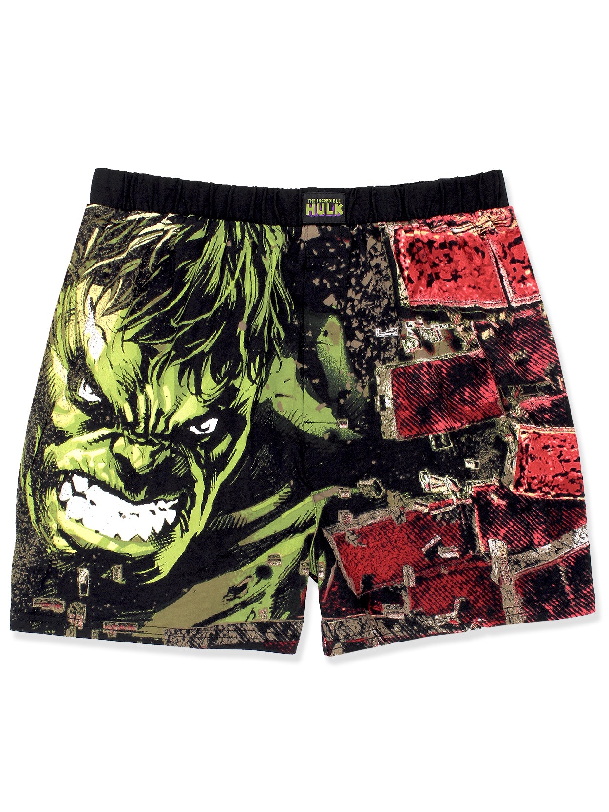 The Incredible Hulk Smash Brick Comic Style Boxer Shorts – Yankee Toybox