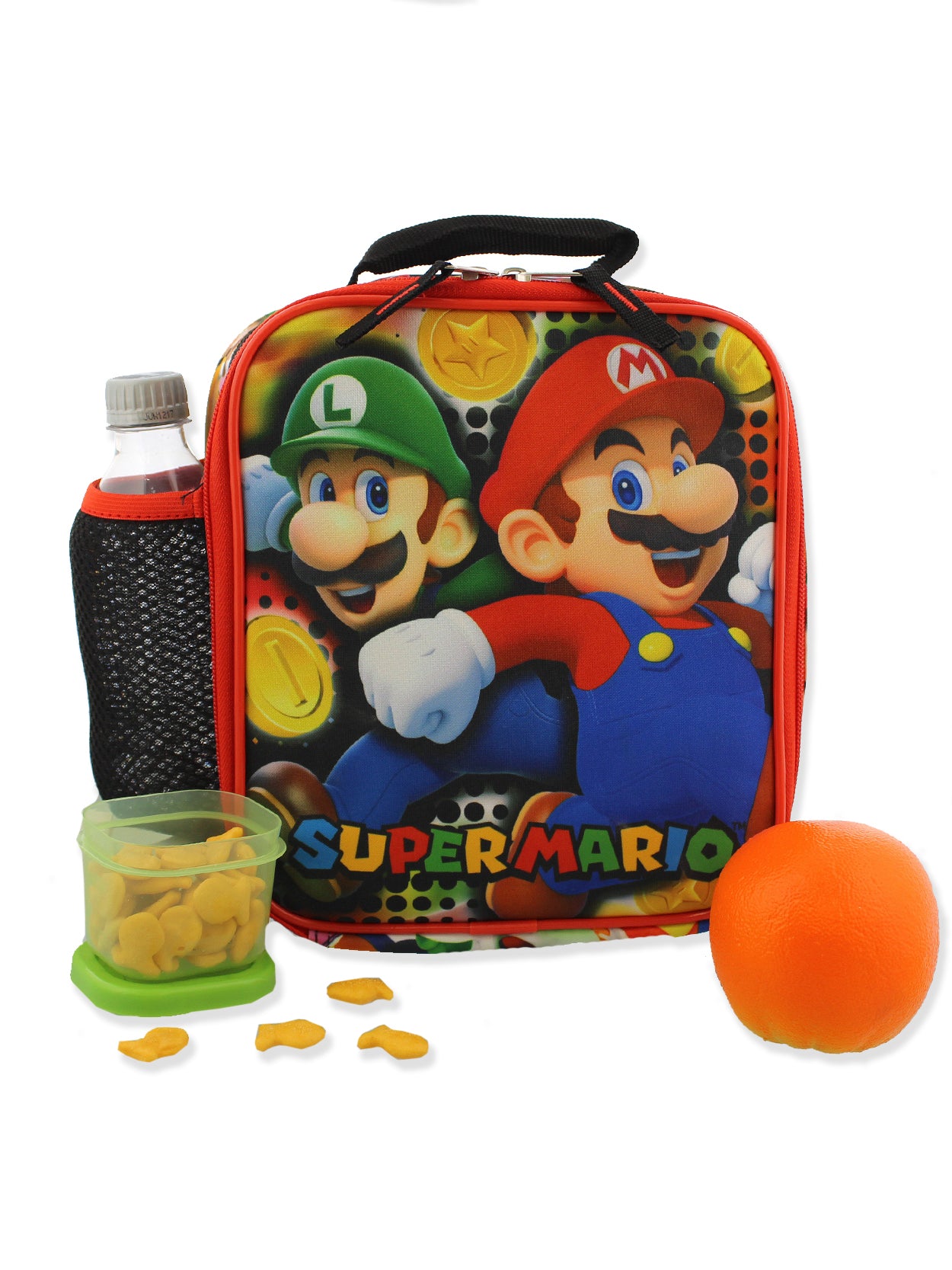 Super Mario Bros Luigi & Yoshi - BPA Free - Insulated Lunch Box Tote NWT