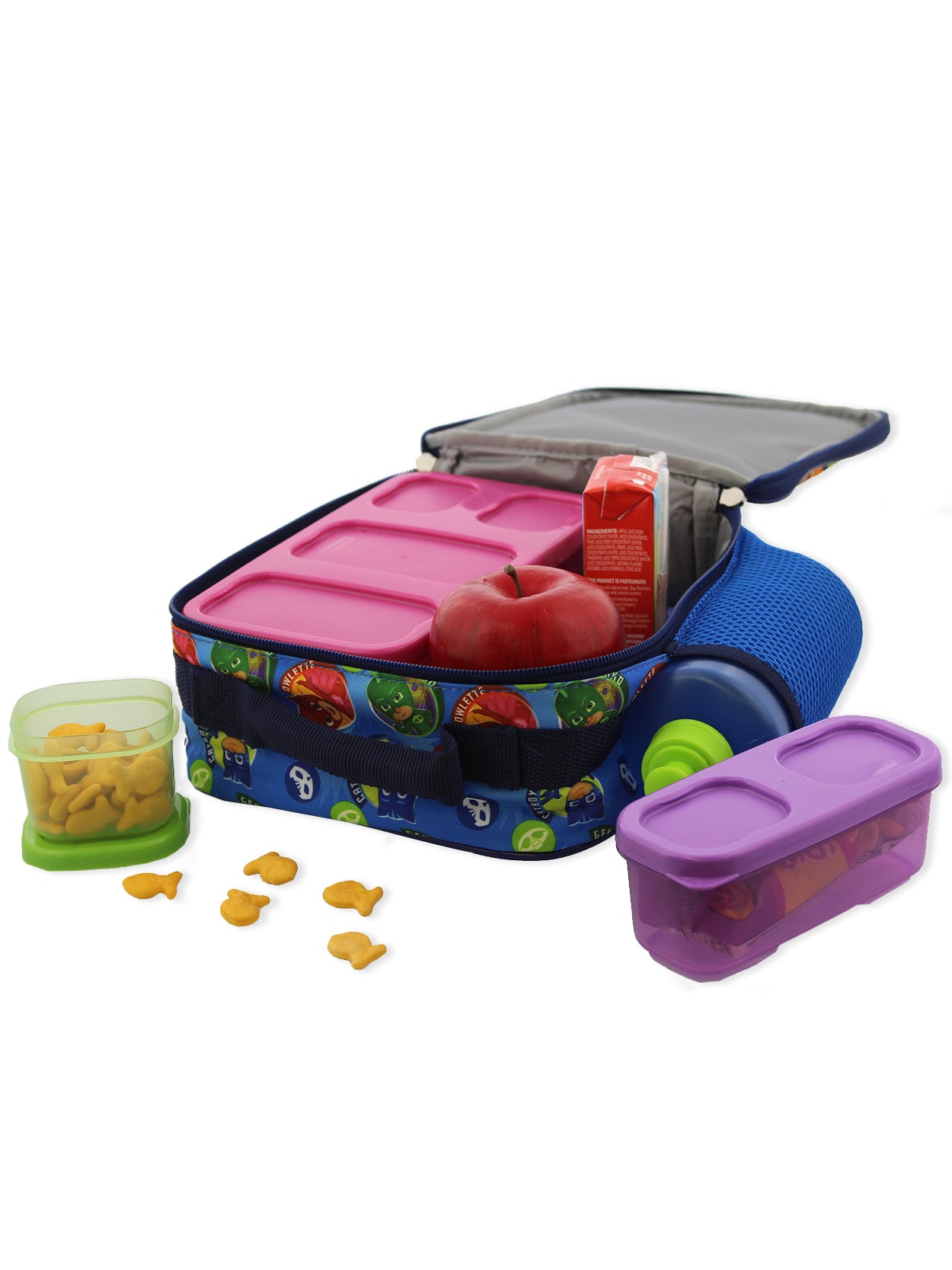 PJ Masks Boy's Girl's Soft Insulated School Lunch Box (One Size,  BLue/Multi)