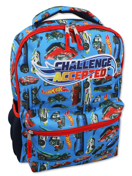 Hot Wheels Race Car Boys 16 Inch School Backpack (One Size, Blue) Hot Wheels Race Car Boys 16 Inch School Backpack (One Size, Blue)