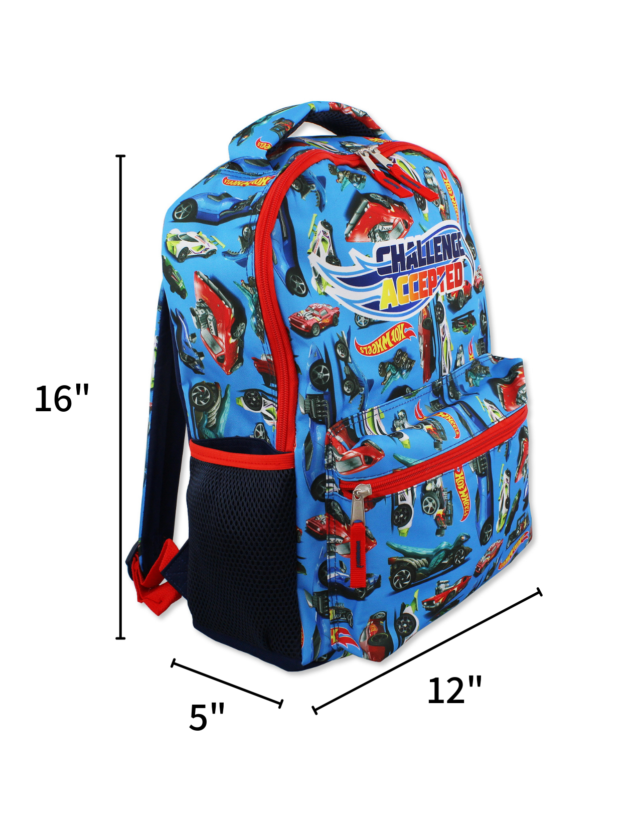 Yankee Toybox Hot Wheels Race Car 16 inch School Backpack