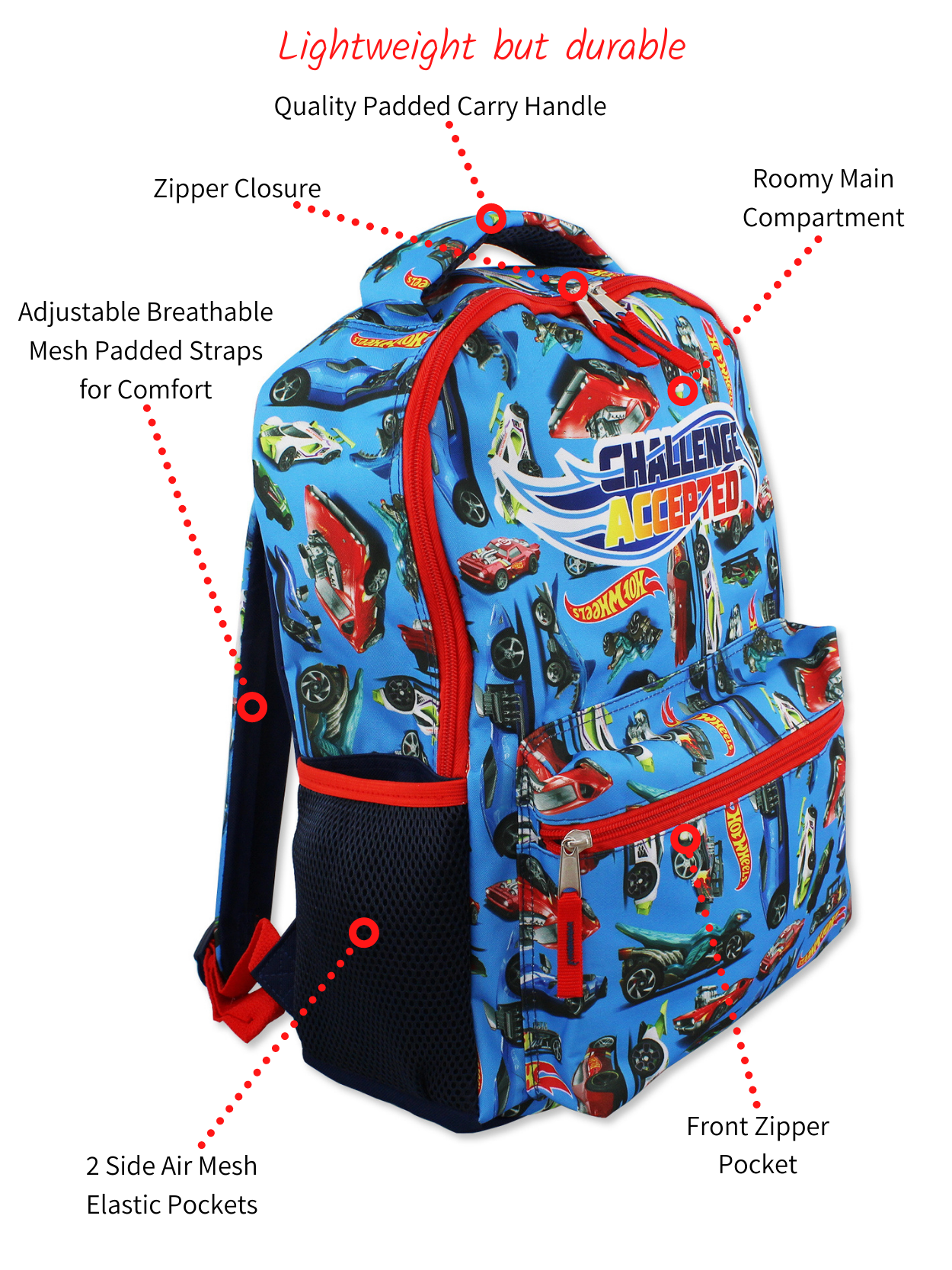 hot wheels mini backpack Hot Wheels Race Car 16 Inch School Backpack – Yankee Toybox