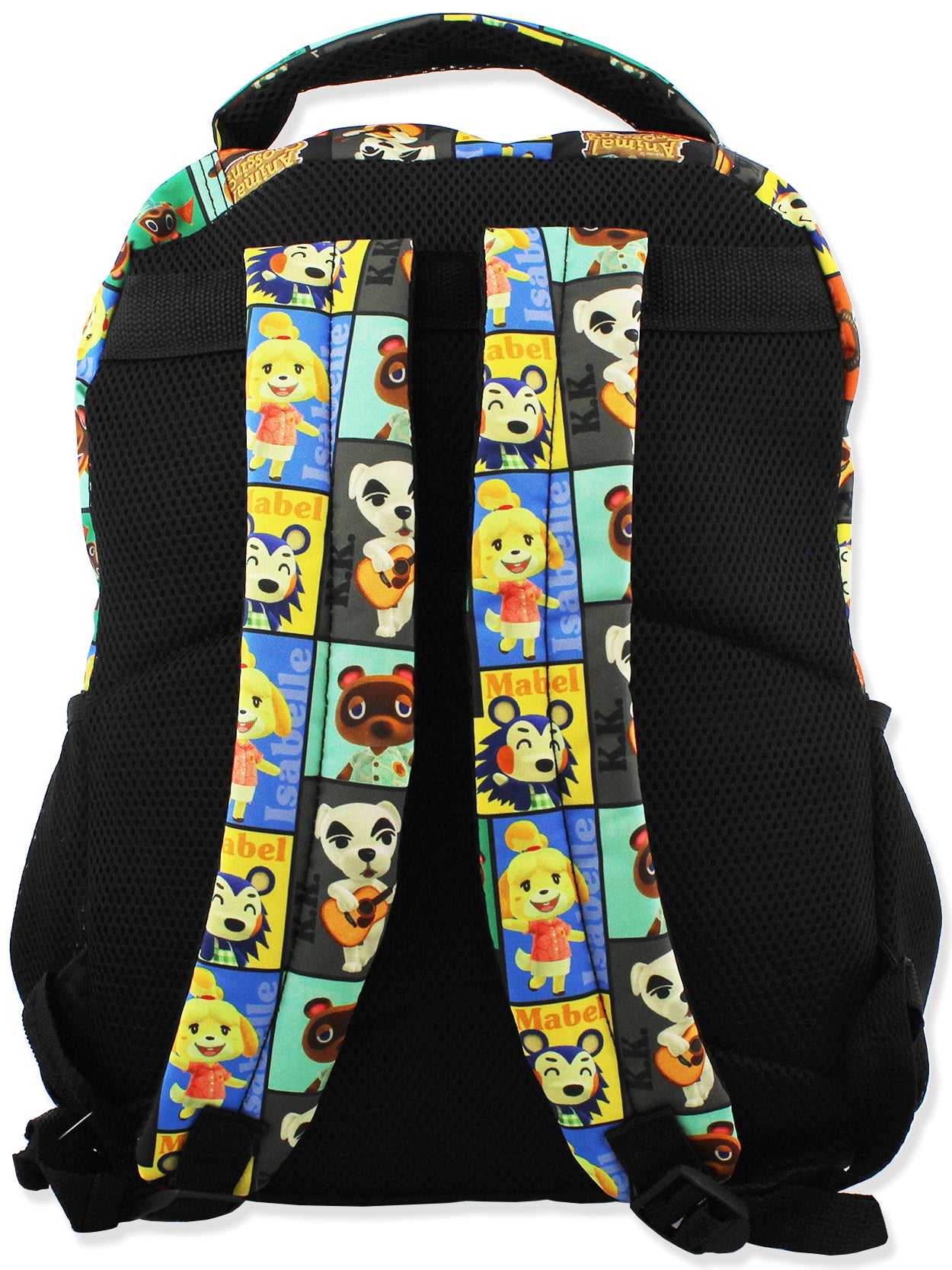 animal crossing character grid mini backpack Nintendo Animal Crossing Kids 16 Inch School Backpack (One Size, Black)