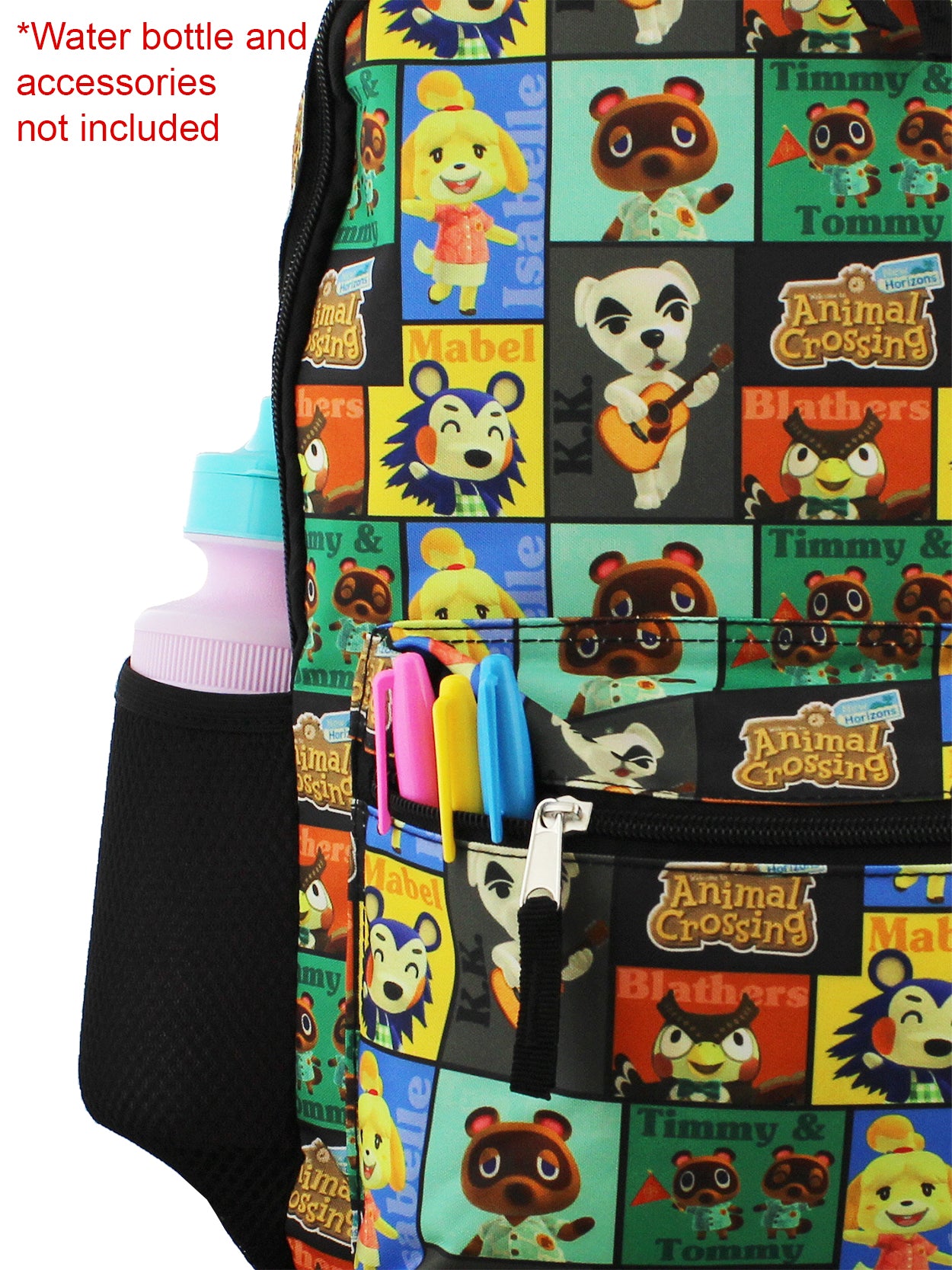 herschel animal crossing kiddie backpack Nintendo Animal Crossing Kids 16 Inch School Backpack (One Size, Black)