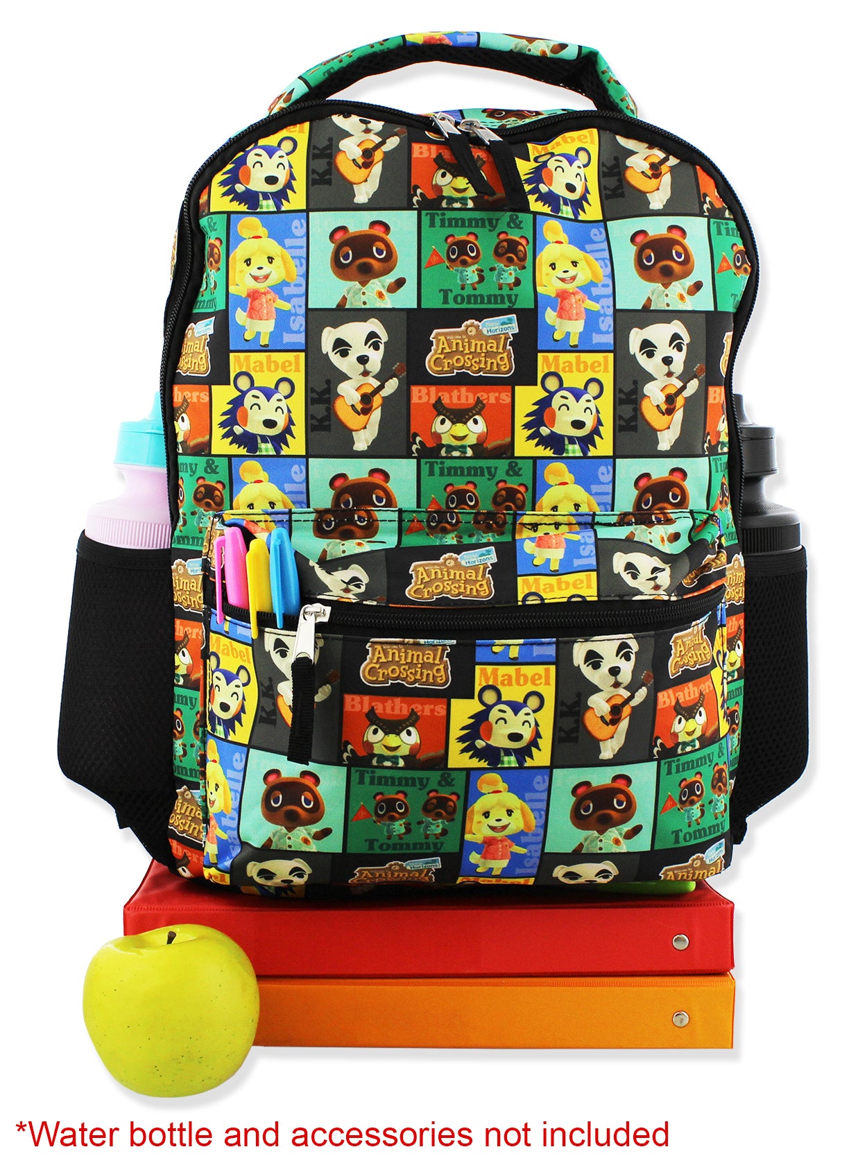 Nintendo Animal Crossing Kids 16 Inch School Backpack (One Size, Black)