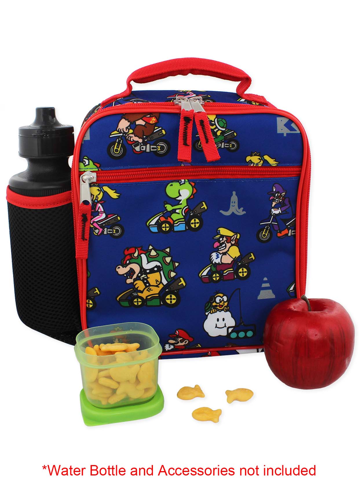 Super Mario Lunch Box Soft Kit Dual Compartment Insulated Bag PVC Free Kids