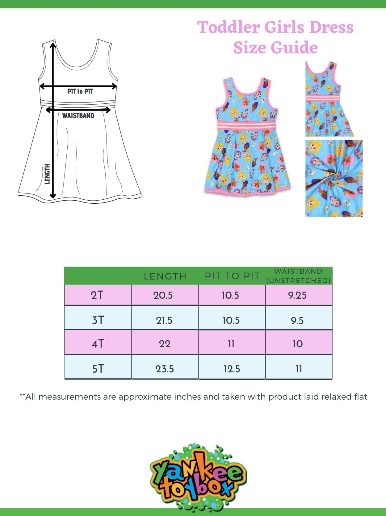 Bubble Guppies Toddler Girls Fit and Flare Ultra Soft Dress Bgg001ds Bubble Guppies Toddler Girls Fit and Flare Ultra Soft Dress Bgg001ds