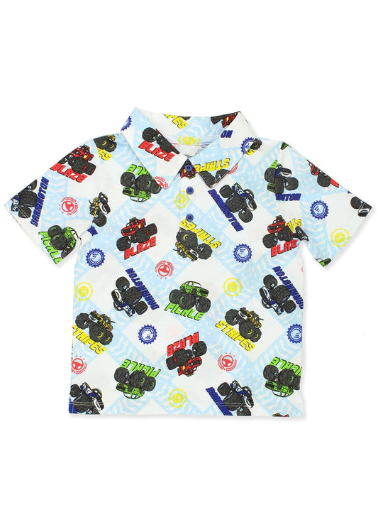 Blaze and the Monster Machines Collared Short Sleeve Polo T-Shirt