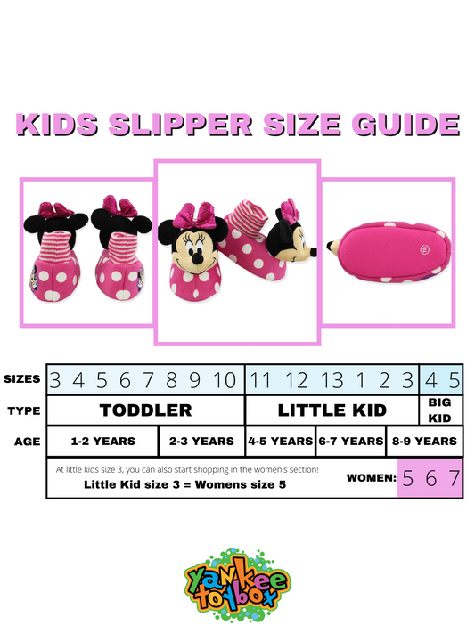 Minnie Mouse Plush 3D Sock Top Slippers