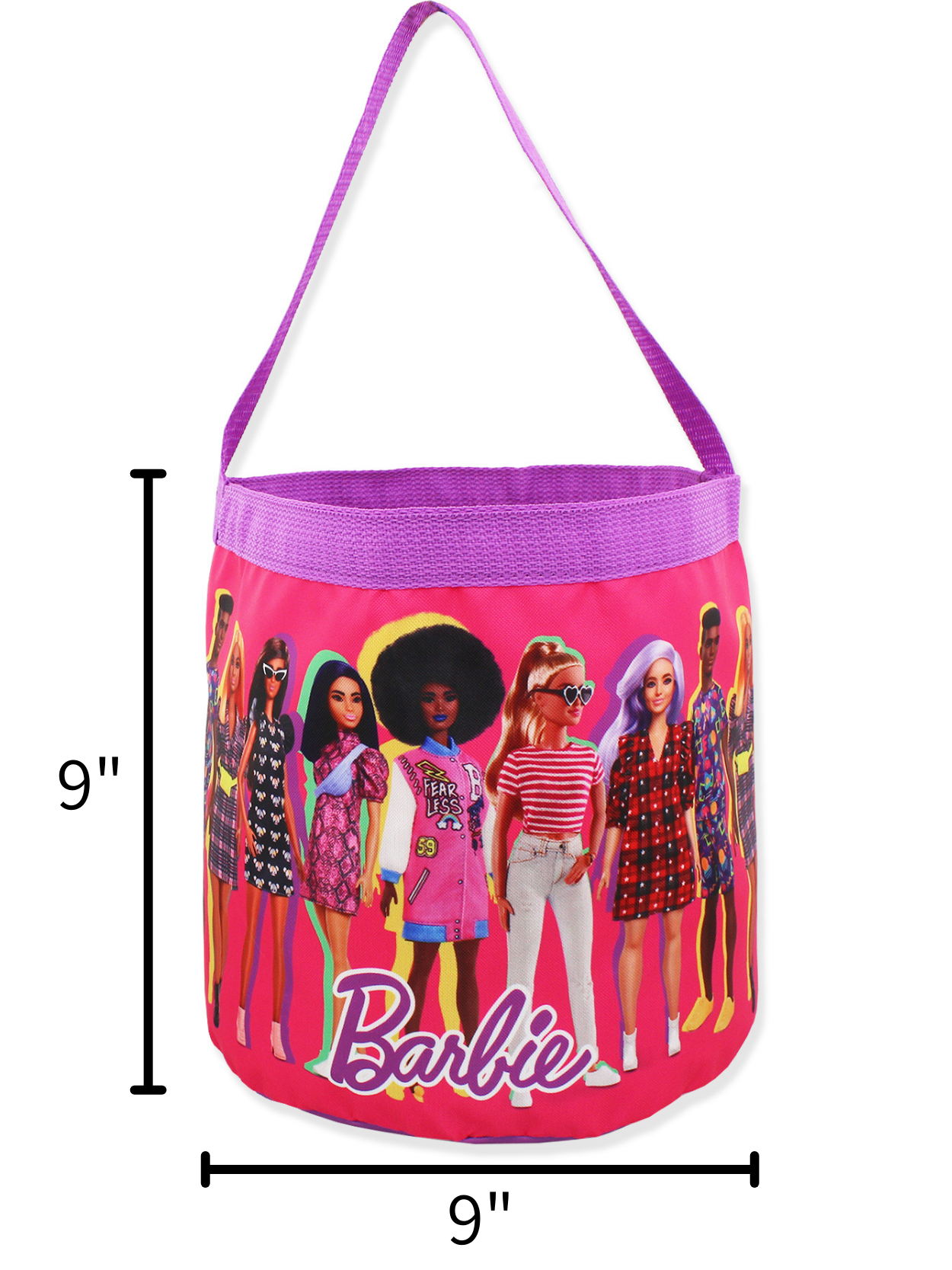 Barbie Collapsible Nylon Basket Tote Bag Yankee Toybox