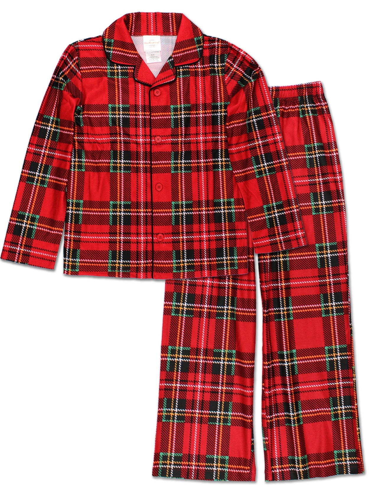 Komar Kids Holiday Plaid Coat Style Pajama Set – Yankee Toybox