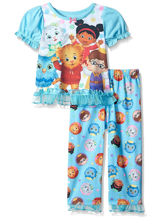 Daniel Tiger Long Short Sleeve Pajama Set