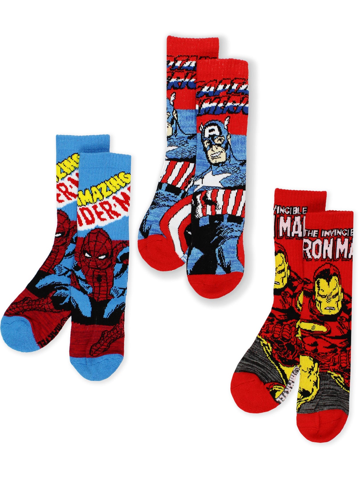 Marvel Avengers Crew Socks 3-Pack