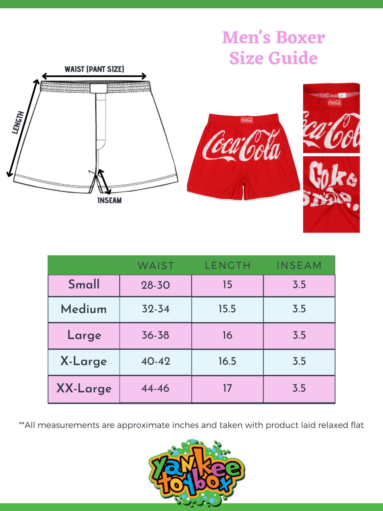 Coca-Cola Novelty Button Fly Cotton Boxer Shorts – Yankee Toybox