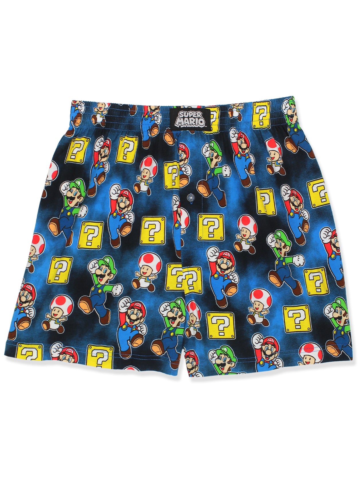 Super Mario Brothers Luigi Toad Button Fly Boxer Shorts – Yankee