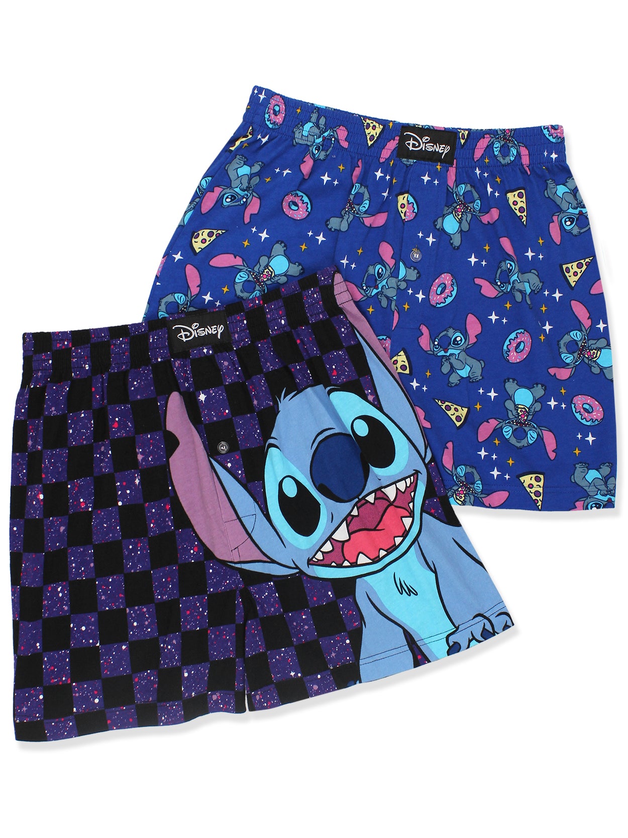 Lilo & Stitch Galaxy Check Cotton Jersey Button Fly Boxer Shorts – Yankee  Toybox