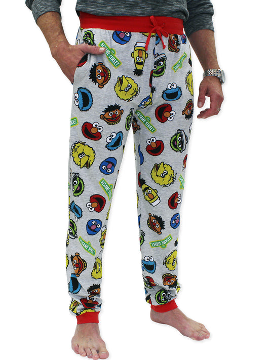 Sesame Street Characters Elmo Cookie Monster Jogger Pajama Pants