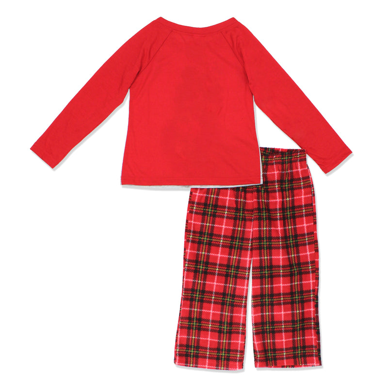 Minnie Mouse Christmas Holiday Toddler Girls Sleepwear Pajamas Set ...
