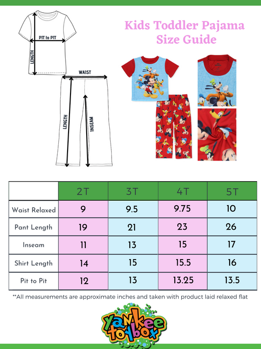 Disney Mickey Mouse 2-Piece Short Sleeve Pajama Set