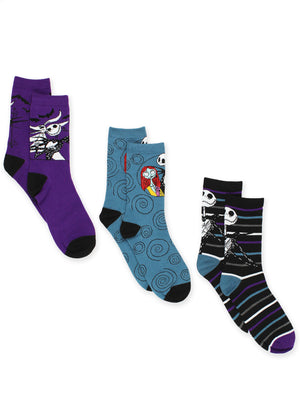 The Nightmare Before Christmas Crew Socks 3-Pack