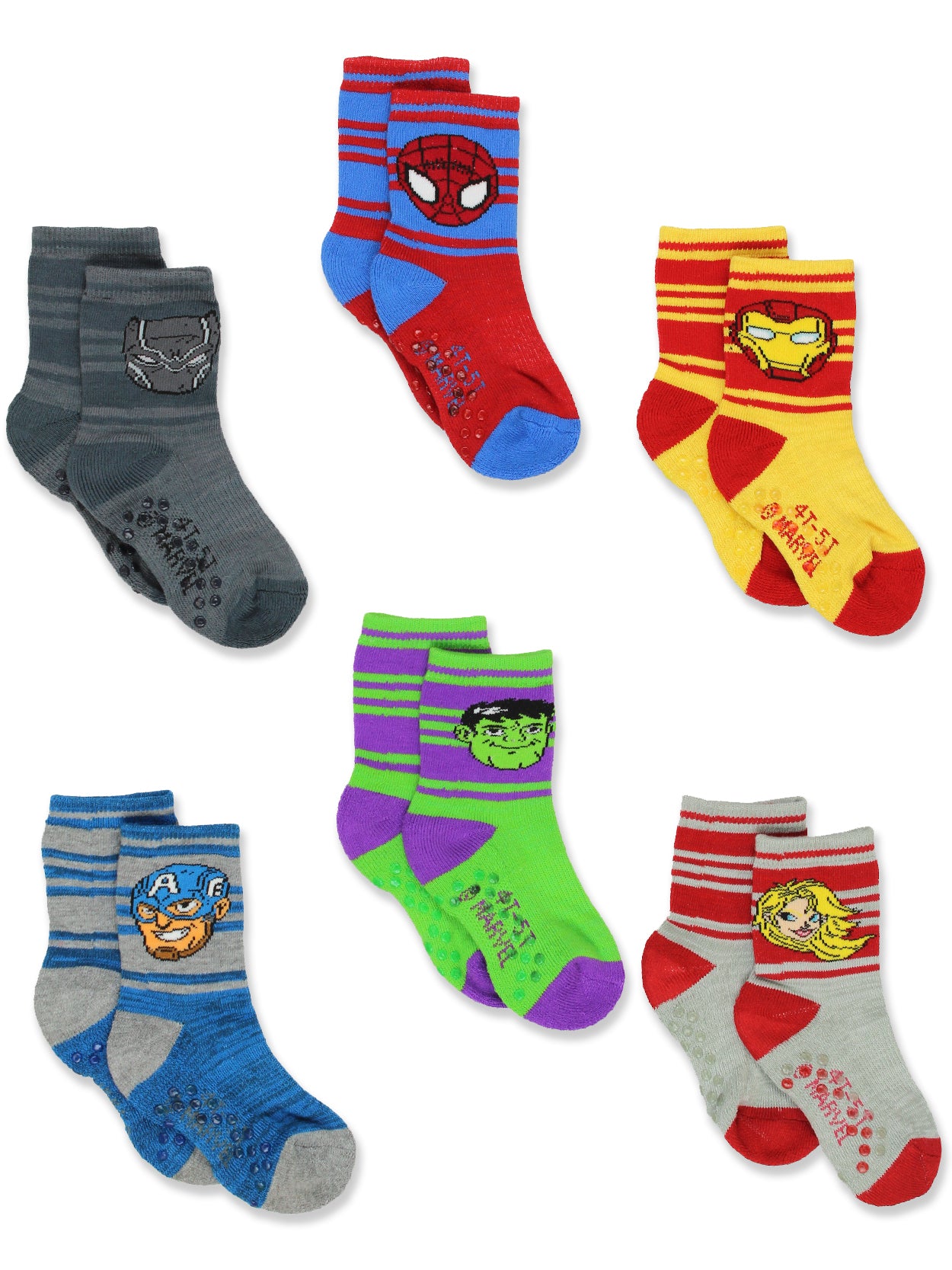 Super Hero Adventures Socks with Grippers 6-Pack – Yankee Toybox