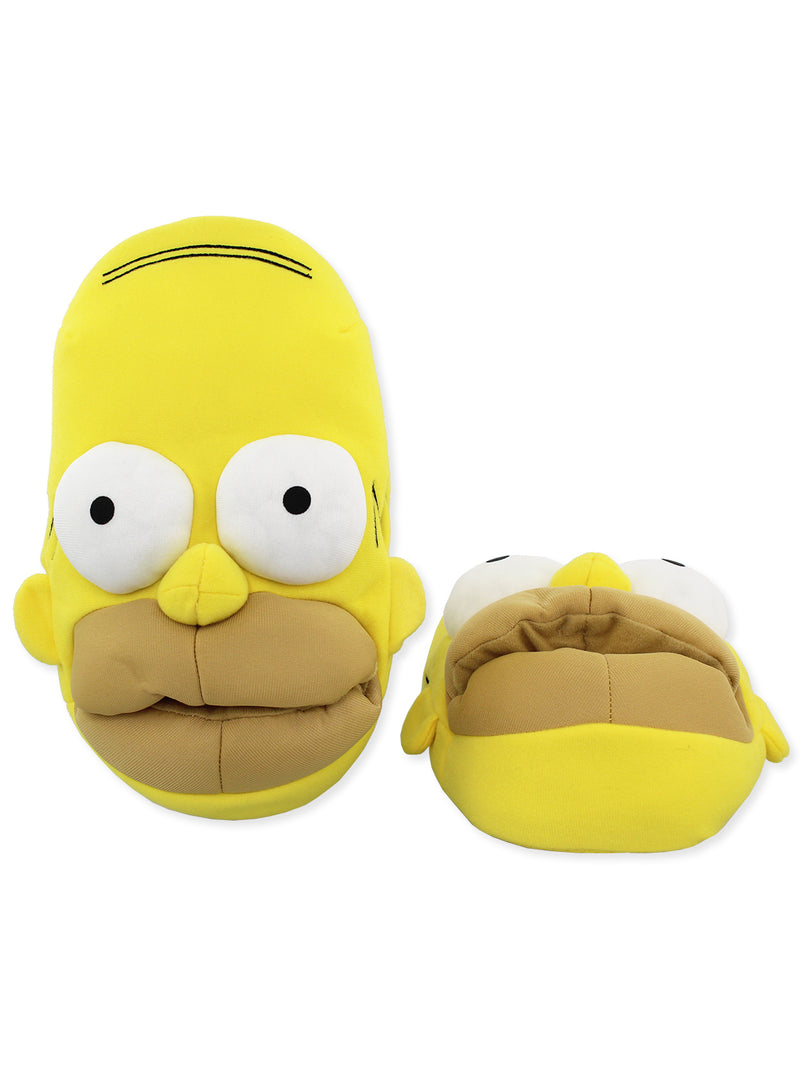Koning Lear dier mogelijkheid The Simpsons Novelty Plush Adult Men's 3D Homer Simpson Face Slippers –  Yankee Toy Box
