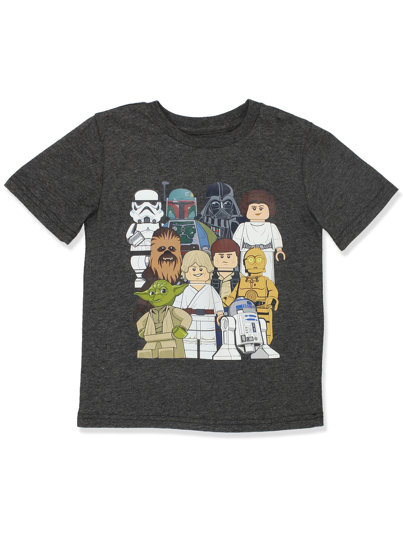 Enten beet Verstikkend Lego Star Wars Luke Skywalker Yoda R2-D2 Kids Short Sleeve T-Shirt Tee –  Yankee Toy Box