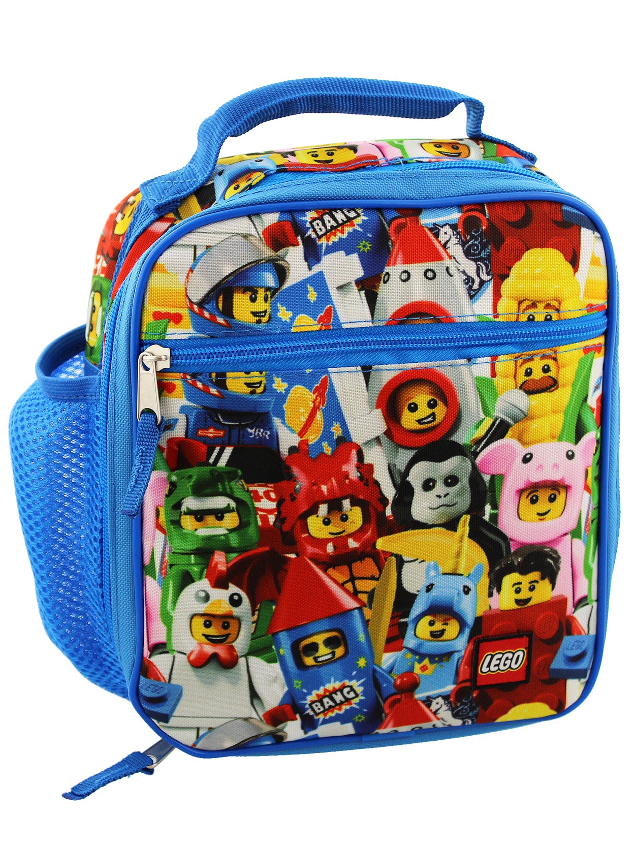  LEGO Kids City Police and Fire Lunch Box, Insulated Soft  Reusable Lunch Bag Meal Container for Boys and Girls, Perfect for School,  or Travel, Meal Tote to Keep Food and Drinks