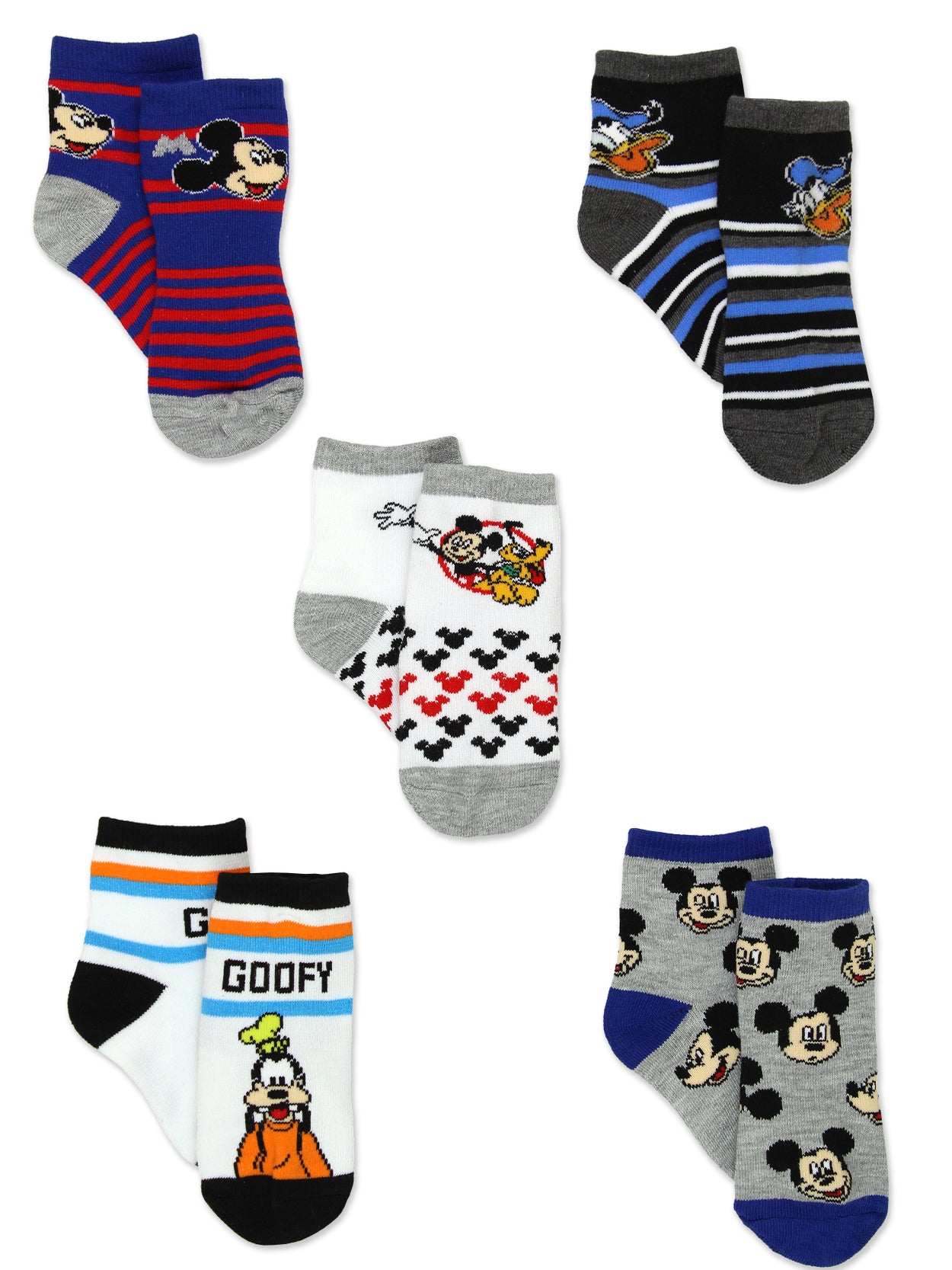 Disney Mickey Mouse Crew Style Socks 5-Pack – Yankee Toybox