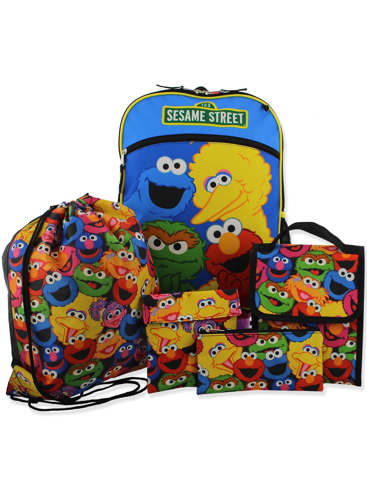 Sesame Street Gang Elmo Boys Girls Toddler 16 inch School Backpack