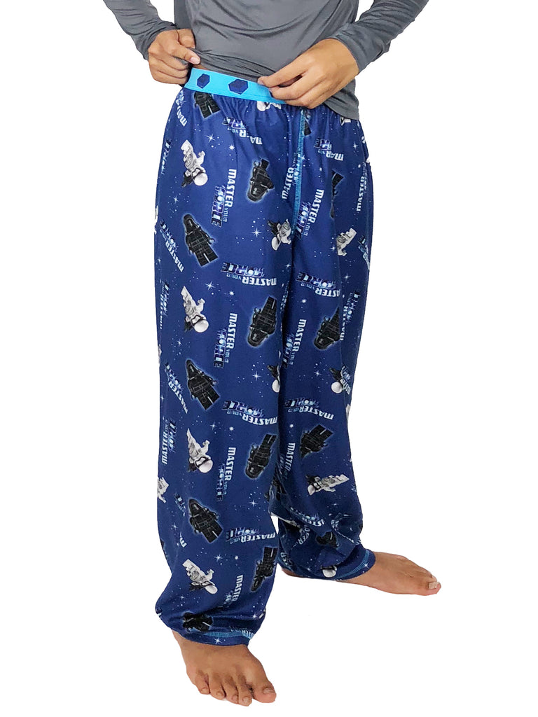 Star Wars pajama pants! These bottoms include soft brushed microfleece flannel fabric. Available in boys sizes 4-5, 6-7, 8, 10-12, and 14-16